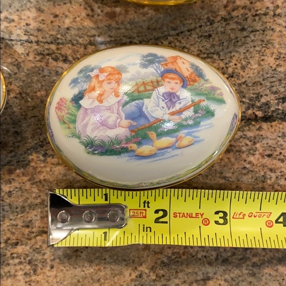 Lenox Victorian Easter Egg Trinket Boxes - 5pcs - Picture 2 of 16